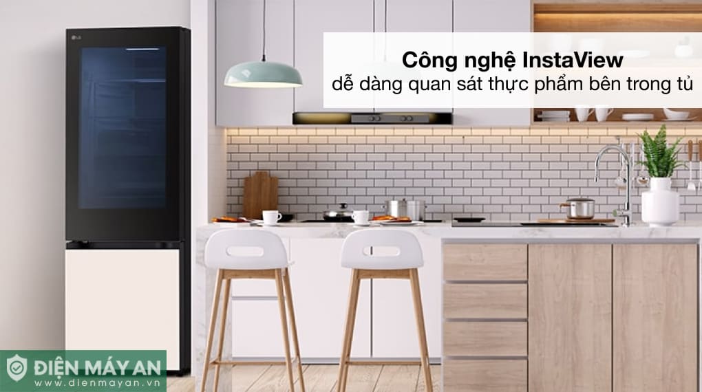Tủ lạnh LG Inverter 340 lít InstaView LBB33BGMAI